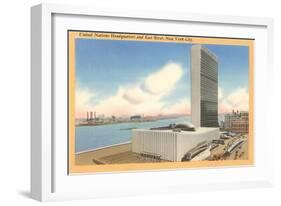 United Nations Headquarters, New York City-null-Framed Art Print