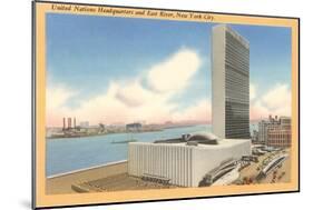 United Nations Headquarters, New York City-null-Mounted Art Print