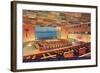 United Nations Trusteeship Council Chamber, New York City-null-Framed Art Print