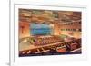 United Nations Trusteeship Council Chamber, New York City-null-Framed Premium Giclee Print