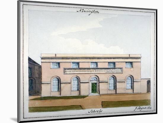 United Parochial National Charity and Sunday Schools, Newington Butts, Southwark, London, 1824-John Hassell-Mounted Giclee Print