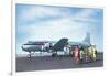 United Passengers Deplaning-null-Framed Art Print