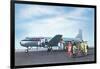 United Passengers Deplaning-null-Framed Art Print