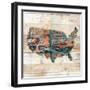 United Route-Jace Grey-Framed Art Print