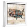 United Route-Jace Grey-Framed Art Print