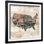 United Route-Jace Grey-Framed Art Print