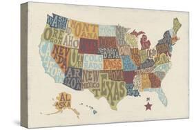 United State Signs-Erica J^ Vess-Stretched Canvas