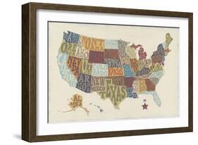 United State Signs-Erica J^ Vess-Framed Art Print