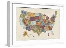 United State Signs-Erica J^ Vess-Framed Art Print