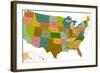 United States 01-jamie cross-Framed Art Print