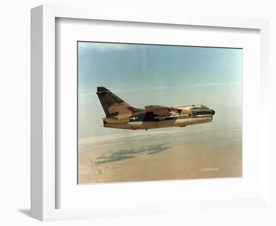 United States Air Force A-7D Corsair Jet Aircraft-null-Framed Photographic Print