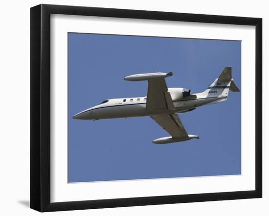 United States Air Forces Europe C-21A Learjet in Flight Over Germany-Stocktrek Images-Framed Photographic Print