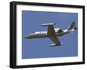 United States Air Forces Europe C-21A Learjet in Flight Over Germany-Stocktrek Images-Framed Photographic Print