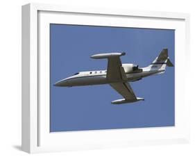 United States Air Forces Europe C-21A Learjet in Flight Over Germany-Stocktrek Images-Framed Photographic Print