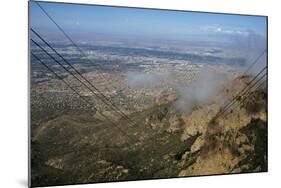 United States. Albuquerque. Panorama with Sandia Mountains from the Cable Car-null-Mounted Giclee Print