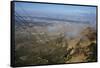 United States. Albuquerque. Panorama with Sandia Mountains from the Cable Car-null-Framed Stretched Canvas