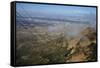 United States. Albuquerque. Panorama with Sandia Mountains from the Cable Car-null-Framed Stretched Canvas