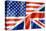United States And British Flag-daboost-Stretched Canvas