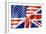 United States And British Flag-daboost-Framed Art Print