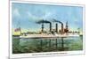 United States Armoured Cruiser 'Brooklyn', C1890S-null-Mounted Giclee Print