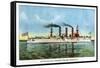 United States Armoured Cruiser 'Brooklyn', C1890S-null-Framed Stretched Canvas