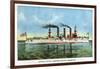 United States Armoured Cruiser 'Brooklyn', C1890S-null-Framed Giclee Print