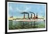 United States Armoured Cruiser 'Brooklyn', C1890S-null-Framed Giclee Print