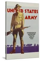 United States Army Poster-Tom Woodburn-Stretched Canvas