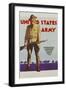 United States Army Poster-Tom Woodburn-Framed Giclee Print