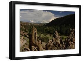 United States. Bandelier National Monument, Tyuonyi, Pueblo Indian Settlement-null-Framed Giclee Print