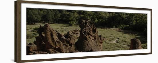 United States. Bandelier National Monument, Tyuonyi, Pueblo Indian Settlement-null-Framed Giclee Print