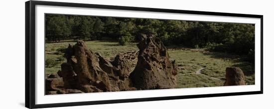 United States. Bandelier National Monument, Tyuonyi, Pueblo Indian Settlement-null-Framed Giclee Print