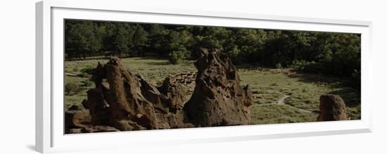 United States. Bandelier National Monument, Tyuonyi, Pueblo Indian Settlement-null-Framed Giclee Print