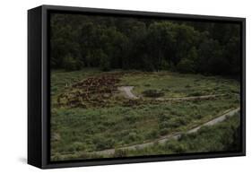 United States. Bandelier National Monument, Tyuonyi, Pueblo Indian Settlement-null-Framed Stretched Canvas