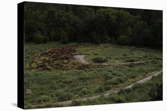 United States. Bandelier National Monument, Tyuonyi, Pueblo Indian Settlement-null-Stretched Canvas
