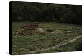 United States. Bandelier National Monument, Tyuonyi, Pueblo Indian Settlement-null-Stretched Canvas