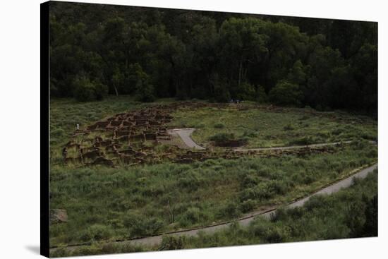 United States. Bandelier National Monument, Tyuonyi, Pueblo Indian Settlement-null-Stretched Canvas