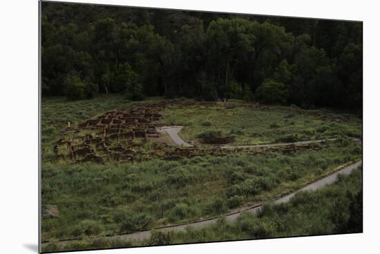 United States. Bandelier National Monument, Tyuonyi, Pueblo Indian Settlement-null-Mounted Giclee Print