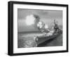 United States Battleship in the Ocean-null-Framed Photographic Print