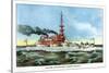 United States Battleship 'Indiana', C1890S-null-Stretched Canvas