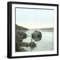 United States, Boat on the Hudson Riiver-Leon, Levy et Fils-Framed Premium Photographic Print