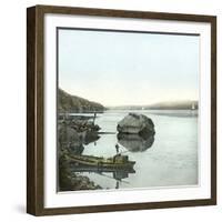 United States, Boat on the Hudson Riiver-Leon, Levy et Fils-Framed Photographic Print