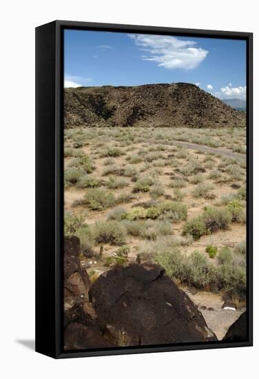 United States, Boca Negra Canyon, Petroglyph National Monument-null-Framed Stretched Canvas
