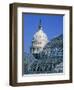 United States Botanic Garden Conservatory and Capitol, Washington DC, USA-Murat Taner-Framed Photographic Print