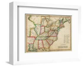 United States, c.1820-John Melish-Framed Art Print