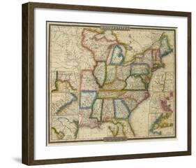 United States, c.1833-David H^ Burr-Framed Art Print