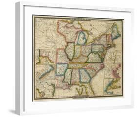 United States, c.1833-David H^ Burr-Framed Art Print