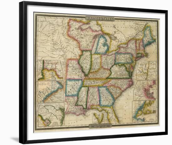 United States, c.1833-David H^ Burr-Framed Art Print