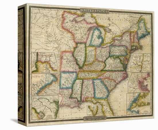 United States, c.1833-David H^ Burr-Stretched Canvas