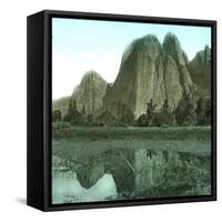 United States (California), the Cathedral Rock in the Yosemite Valley-Leon, Levy et Fils-Framed Stretched Canvas